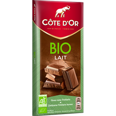 Молочный бельгийский шоколад  Lait Bio Cote D'Or