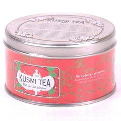 Французский чай Kusmi Tea Strawberry Green в жестяной банке 125 грамм