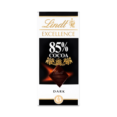 Чёрный шоколад Dark 85% Lindt