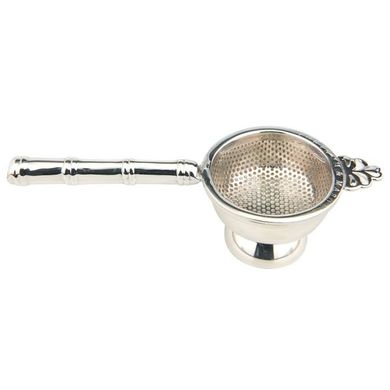 Silver-Plated Bamboo Tea Strainer