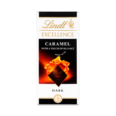 Чёрный шоколад Dark Caramel & Sea Salt Lindt