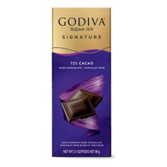Чёрный шоколад Dark Chocolate 72% Godiva