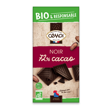 Чёрный шоколад  Dark 72% Bio Cemoi