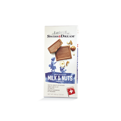 Молочный шоколад Milk Nuts Swiss Dream 