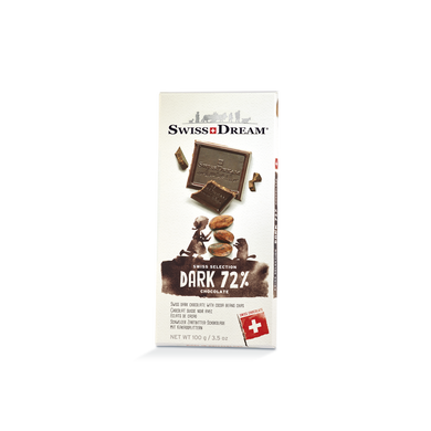 Чёрный шоколад Dark 72% Swiss Dream