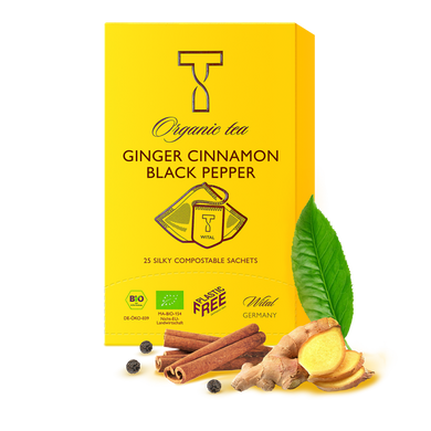 Травянной чай Ginger Cinnamon Black Pepper Organic Wital
