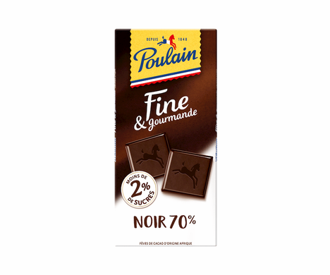 Чёрный шоколад Dark 70% Poulain