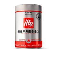 Итальянский кофе Illy Espresso Medium Ground (Илли Эспрессо средней обжарки молотый)