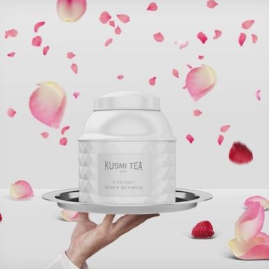 Рассыпной  белый чай в подарочной жестяной банке Alain Ducasse Kusmi Tea