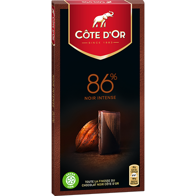 Чёрный бельгийский шоколад Noir 86% Extra Intense Cote D'Or