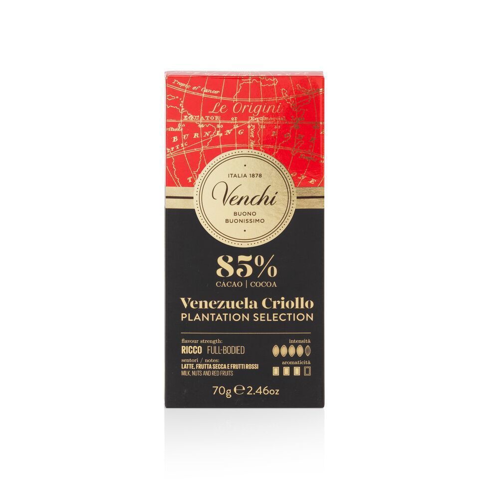 Темний шоколад Venezuela Dark Chocolate, 85% Venchi. PremiumTea